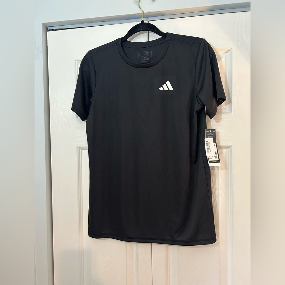 Adidas Soccer Graphic Tee Youth Size 14/16 Large Black Athletic Shirt NWT